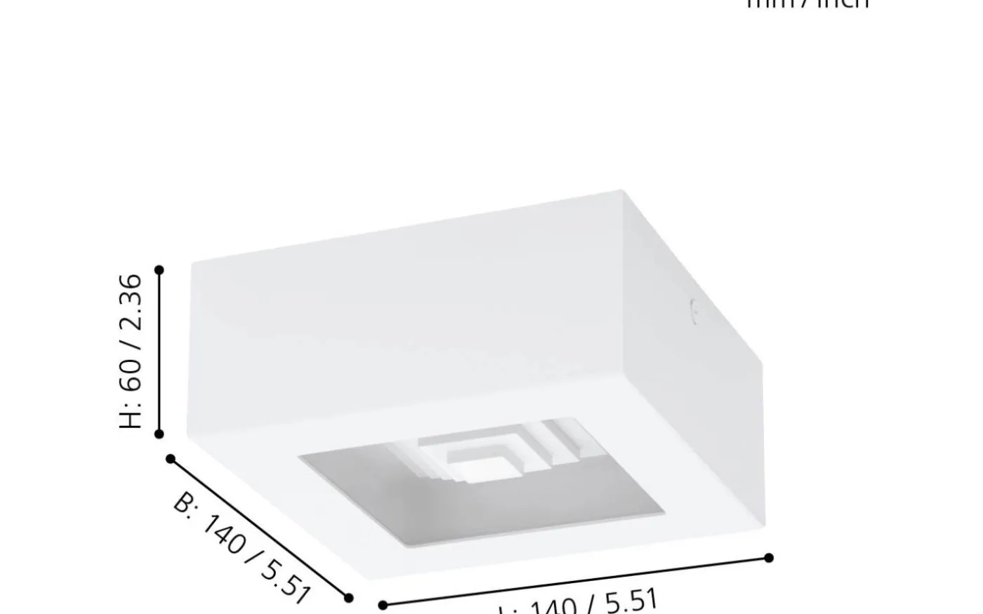 Ferreros Plafond 14cm LED 3000K 6,3W Vit