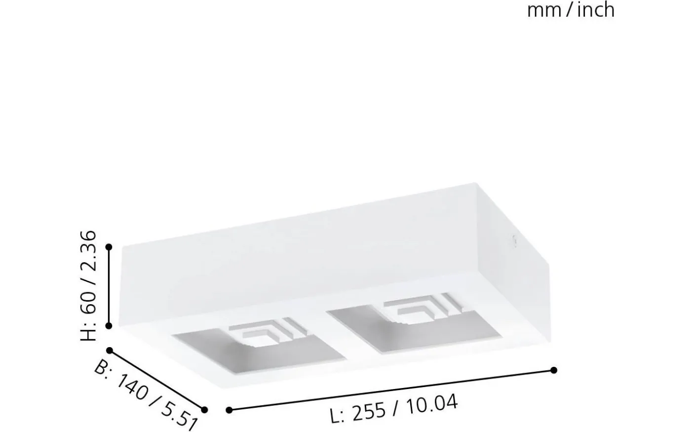 Ferreros Plafond 25,5cm LED 3000K 12,6W Vit