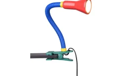 Flexo Klämlampa E14 flerfärgad