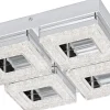 Fradelo Plafond 28cm LED 3000K 14W Krom