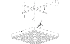 Fradelo Plafond 44cm LED 3000K 34,2W Krom