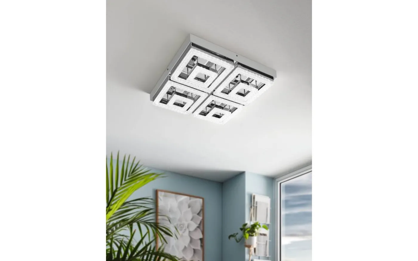 Fradelo Plafond 52cm LED 3000K 46,5W Krom