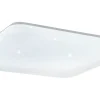 Frania Plafond 53cm LED 3000K 50W Kristalleffekt Vit