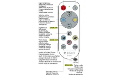 Frania Plafond 57cm LED 2700-6500K 32,5W med Fjärrkontroll Vit