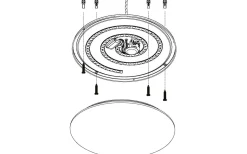 Frania Plafond 57cm LED 2700-6500K 32,5W med Fjärrkontroll Vit