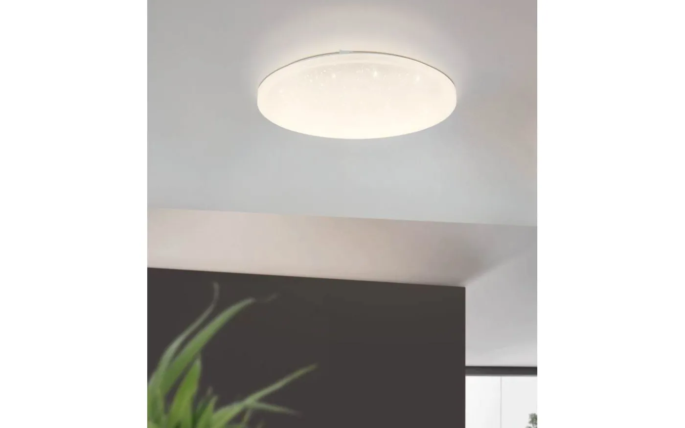 Frania Plafond Rund 43cm LED 3000K 33W Kristall Vit