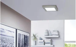 Fueva Plafond 22,5cm Eglo Connect LED 2700-6500K + RGB 15,6W Nickel