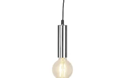Glans Pendel E27 3,5m kabel Krom