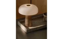 Glossy Mini Bordslampa 24cm Beige