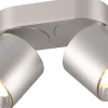 Guayana Spotlight 2-delad GU10 borstad aluminium
