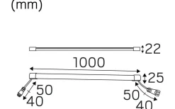 Heatline Bastu 100cm 350mA 2700K 10,5W IP44