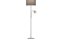 Hotell Golvlampa E27+E14 grå