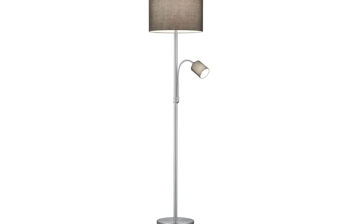 Hotell Golvlampa E27+E14 grå