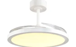 Kasfjord Takfläkt 107cm LED matt vit stjärnljus
