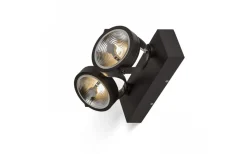 Kelly II Takspotlight Svart LED 2x12W 3000K