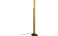 Kerala Golvlampa LED matt svart/trä