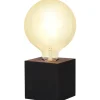 Kub Bordslampa 10cm Svart
