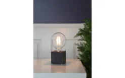 Kub Bordslampa 10cm Svart