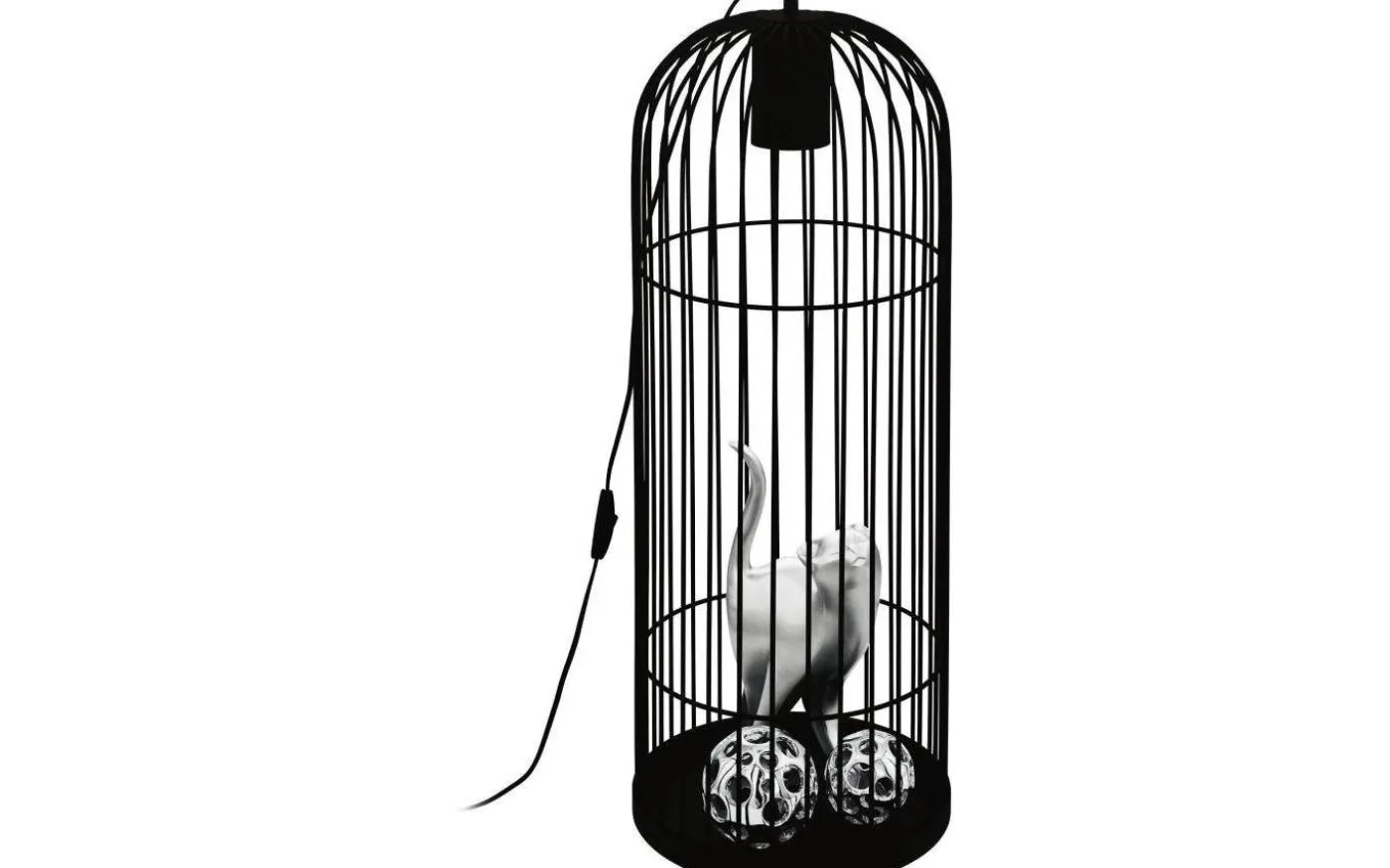 Latchely Bur Golvlampa 72cm Svart