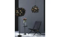 Leavy Golvlampa 3xE14 mattsvart