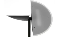 Lucius Golvlampa 1,8m LED 3000K 30W+6W Dimbar Svart/Krom