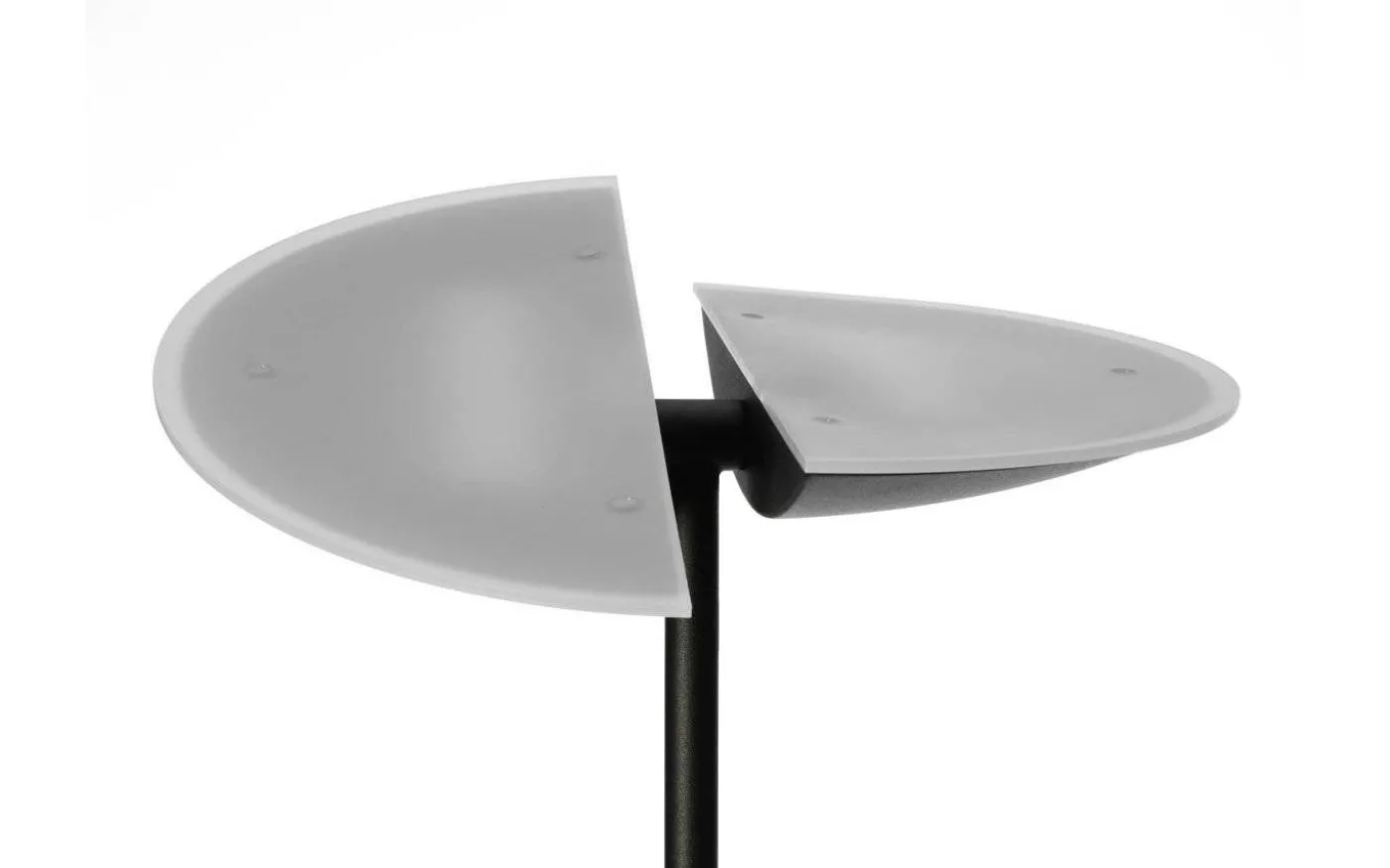 Lucius Golvlampa 1,8m LED 3000K 30W+6W Dimbar Svart/Krom