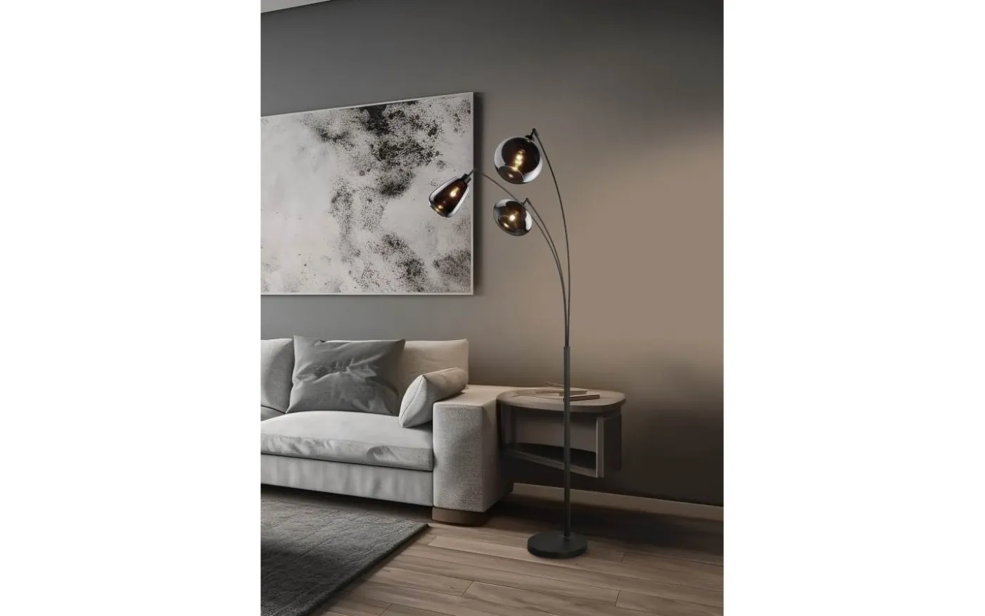 Lumina Golvlampa 3-delad E14 mattsvart