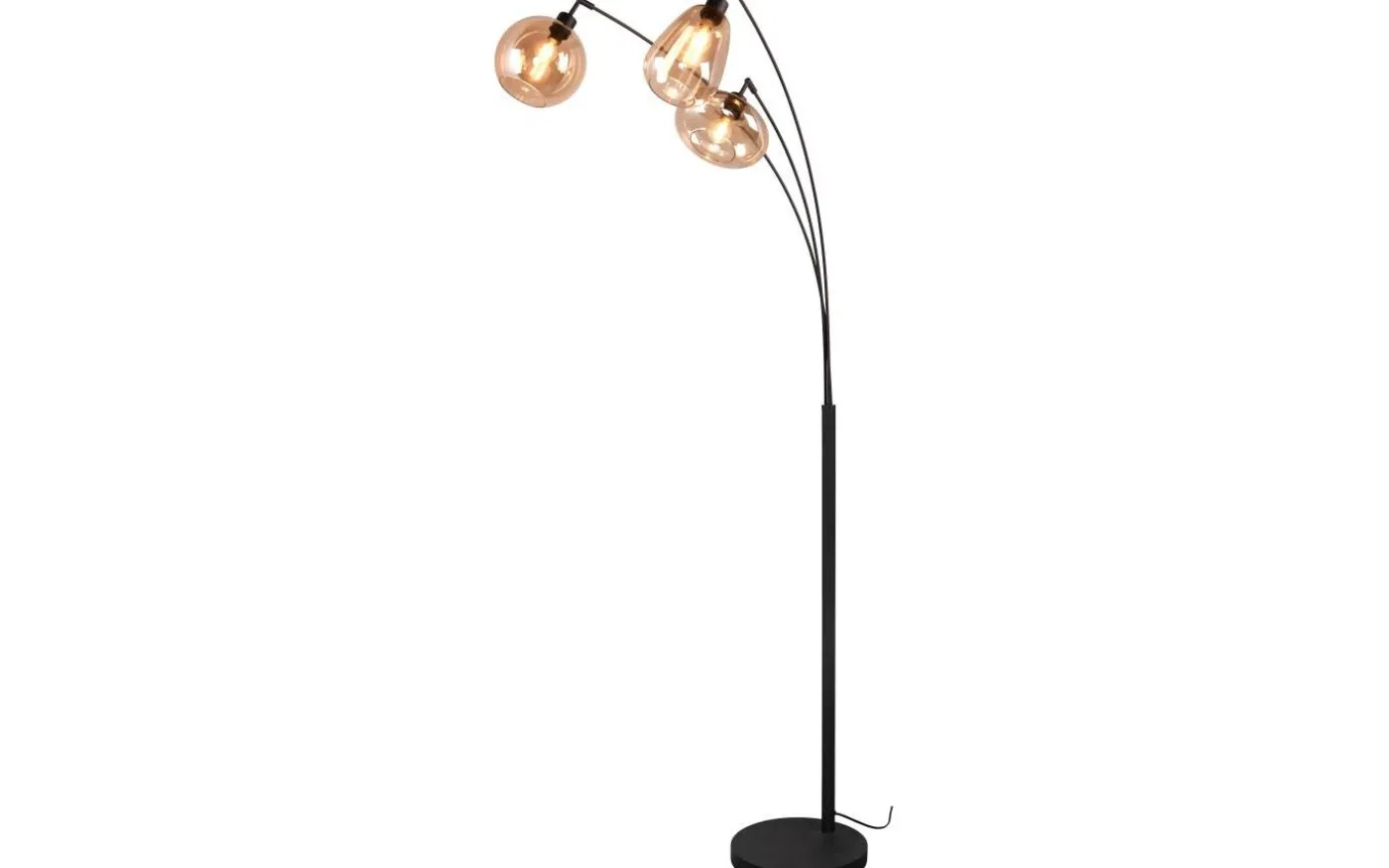 Lumina Golvlampa 3-delad E14 matt svart/bärnsten