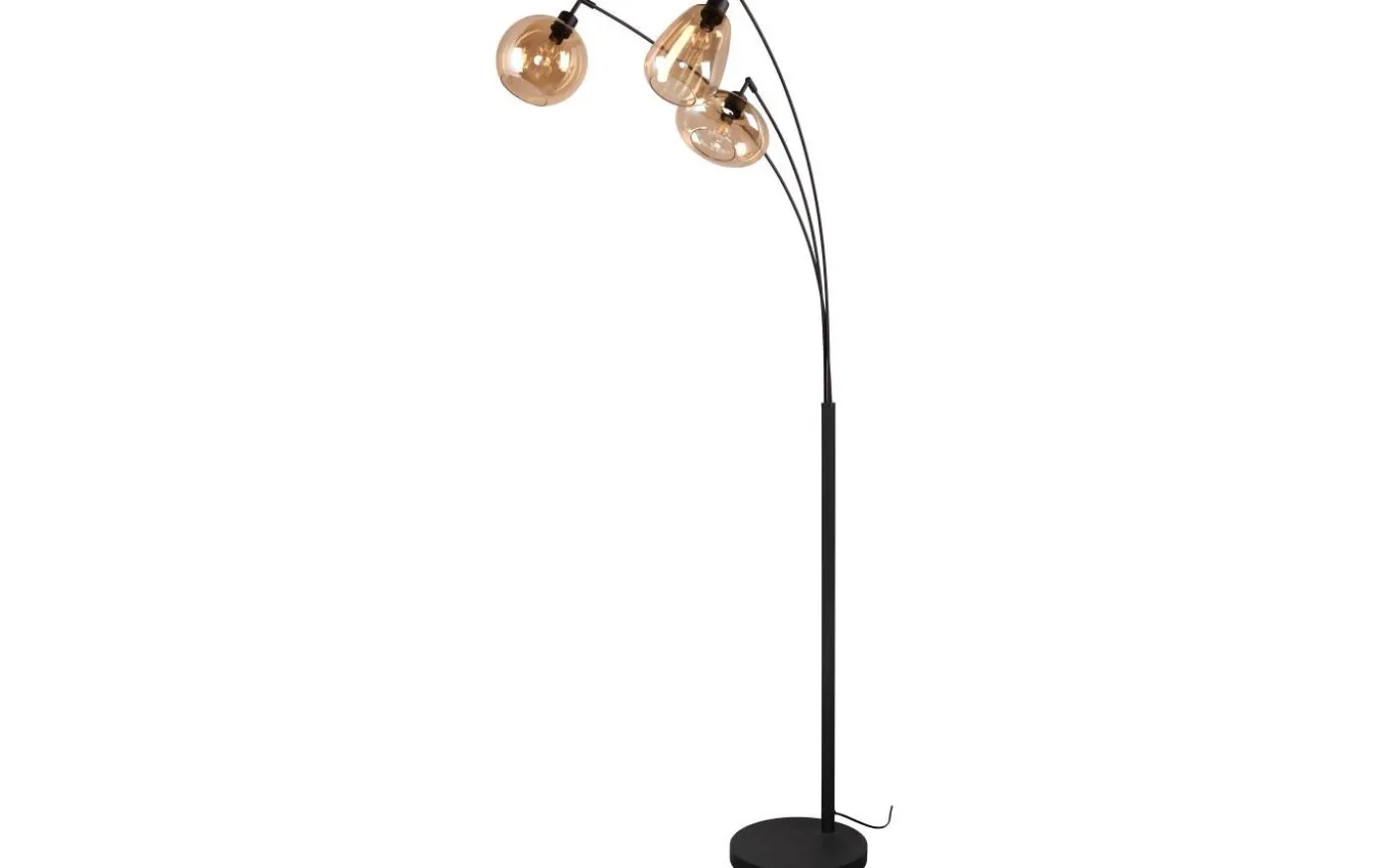 Lumina Golvlampa 3-delad E14 matt svart/bärnsten