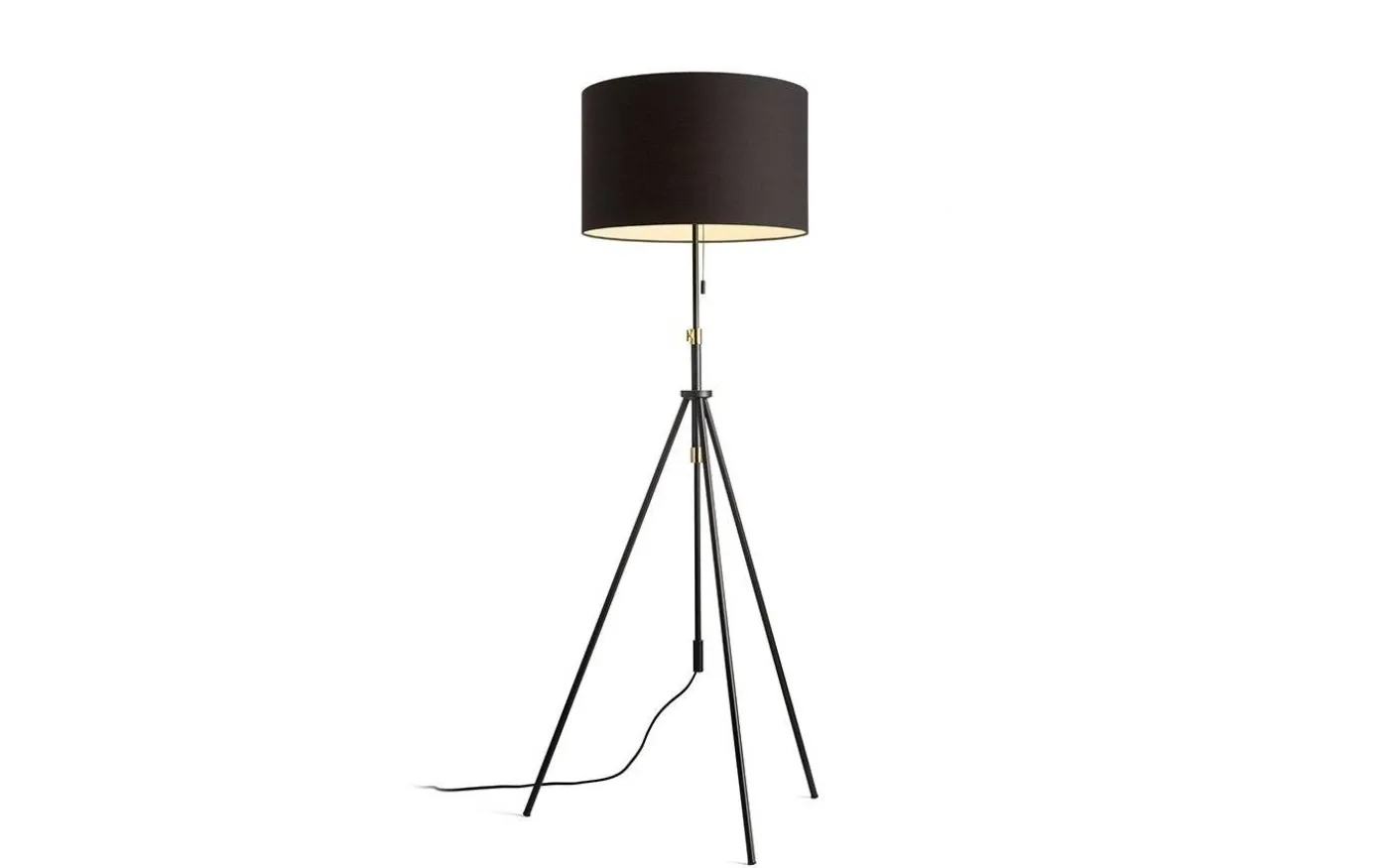 Luton Golvfot 156cm Svart/Mässing