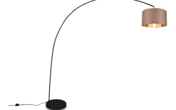 Mansur Golvlampa E27 matt svart/grå