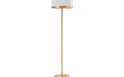 Marcel Golvlampa 150cm Mässing/Vit