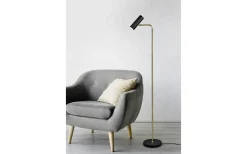 Marley Golvlampa GU10 matt mässing/matt svart
