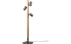 Marley Golvlampa LED + 3xGU10 borstat stål