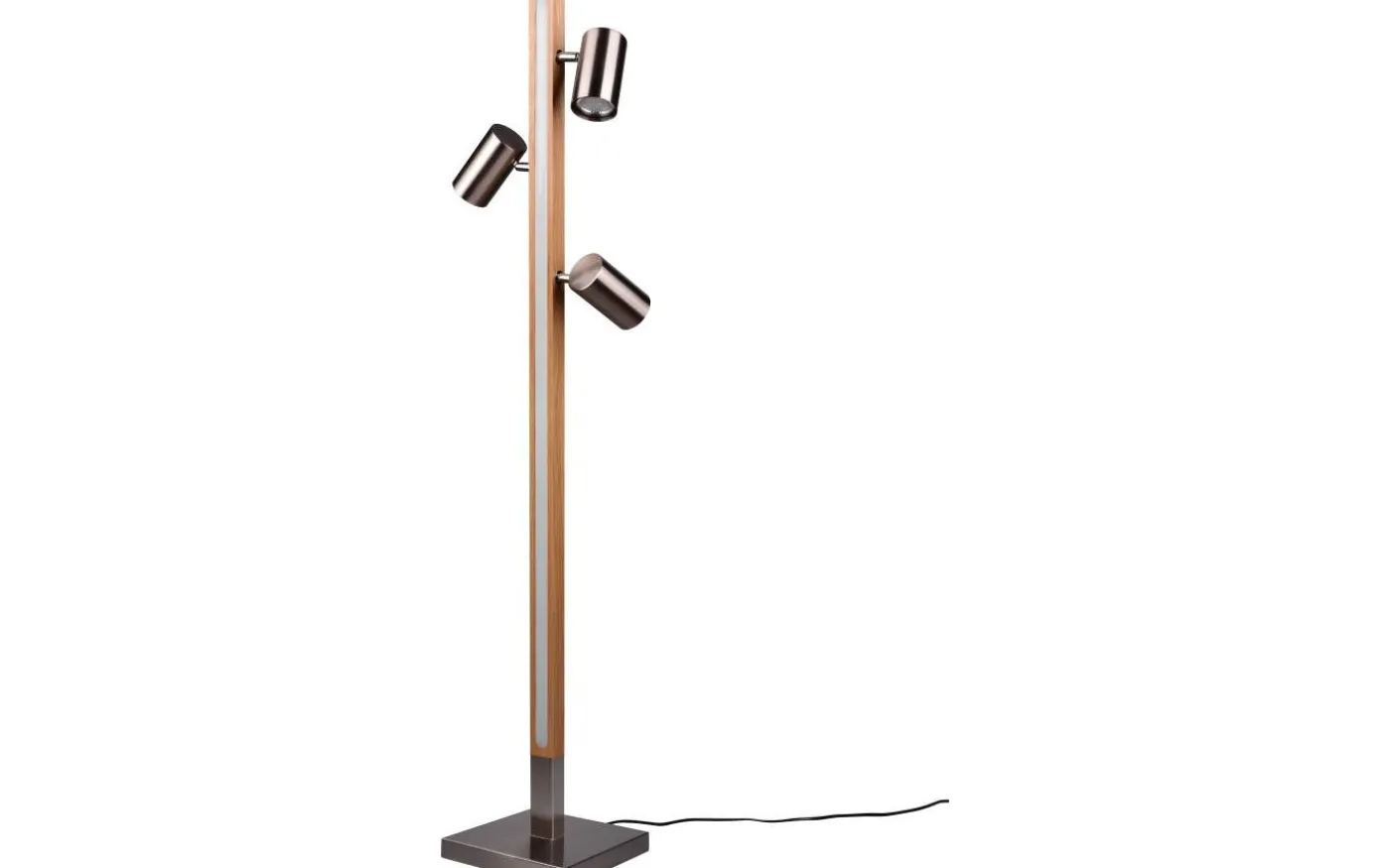 Marley Golvlampa LED + 3xGU10 borstat stål