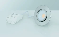 MD-230 Downlight 3000K 3x5W Krom 230V IP44 3-Pack