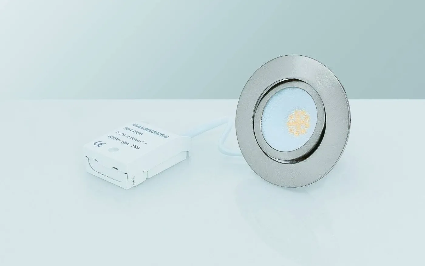 MD-230 Downlight 3000K 3x5W Satin 230V IP44 3-Pack