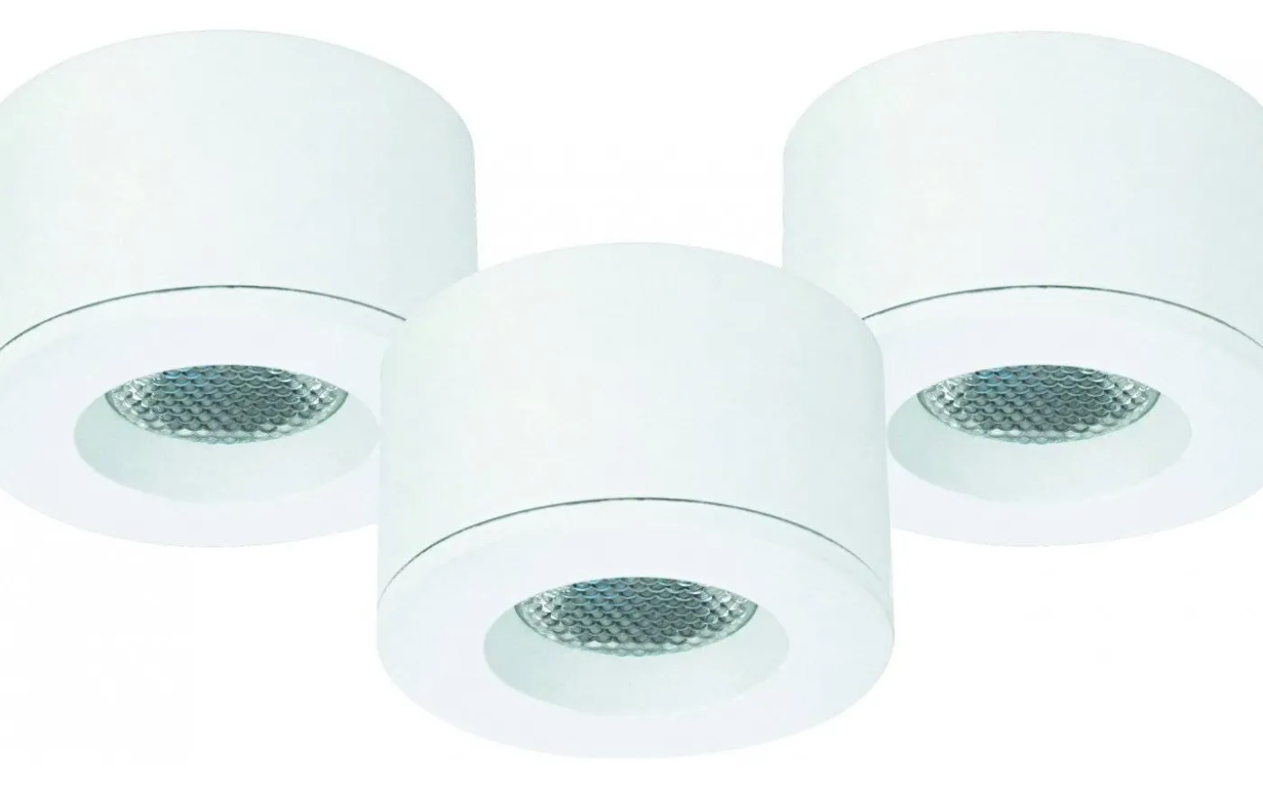 MD-29 Downlightset 2700K 3x1,6W Vit 230V IP44