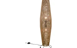 Miki Golvlampa 2xE27 brun/pappersgarn