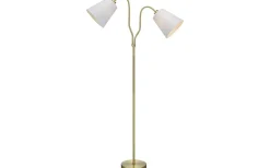 Modena Golvlampa 152cm 2L Mässing/Vit