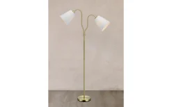 Modena Golvlampa 152cm 2L Mässing/Vit