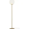 Molekyl Golvlampa 130cm Matt Mässing/Vit