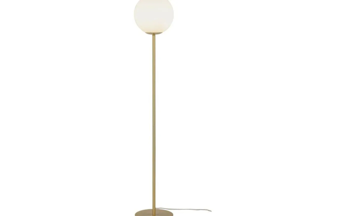Molekyl Golvlampa 130cm Matt Mässing/Vit