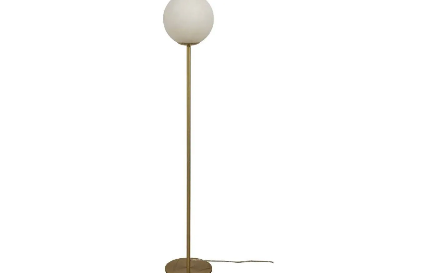 Molekyl Golvlampa 130cm Matt Mässing/Vit