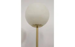 Molekyl Golvlampa 130cm Matt Mässing/Vit