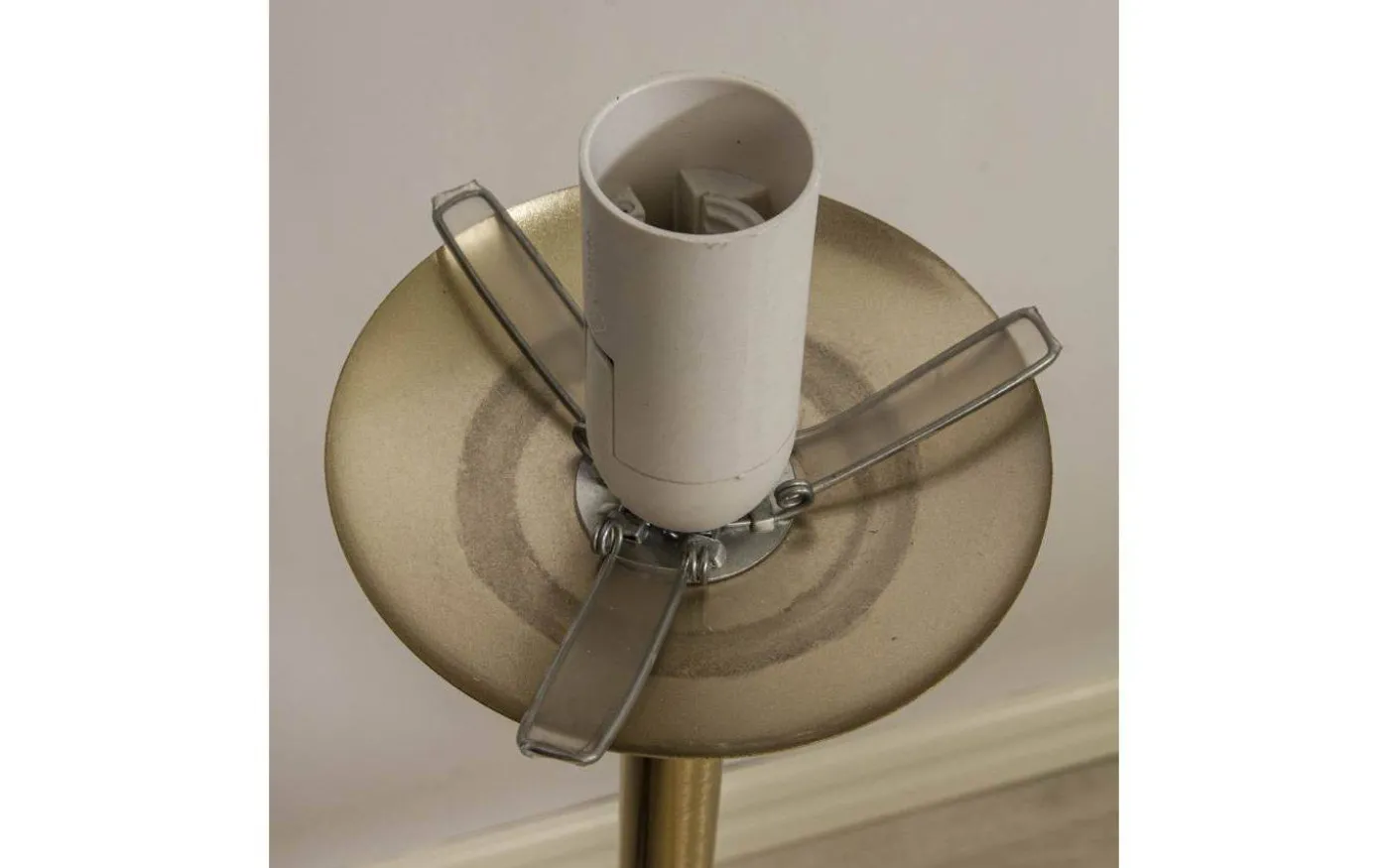 Molekyl Golvlampa 130cm Matt Mässing/Vit
