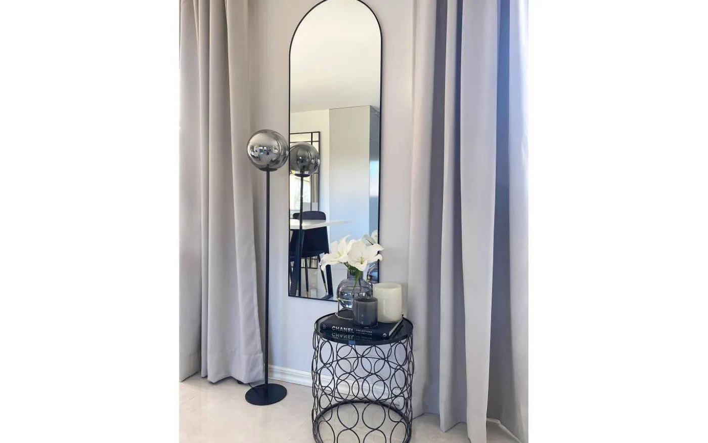 Molekyl Golvlampa 130cm Svart/Rök