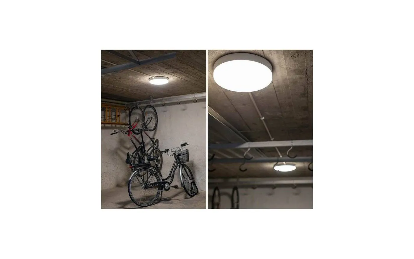 Moon Basic Plafond 26cm LED 3000K/4000K 10W Vit IP44