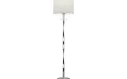 Nandor Golvlampa E27 + LED borstat stål