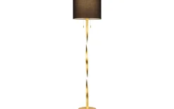 Nandor Golvlampa E27 + LED svart/guld